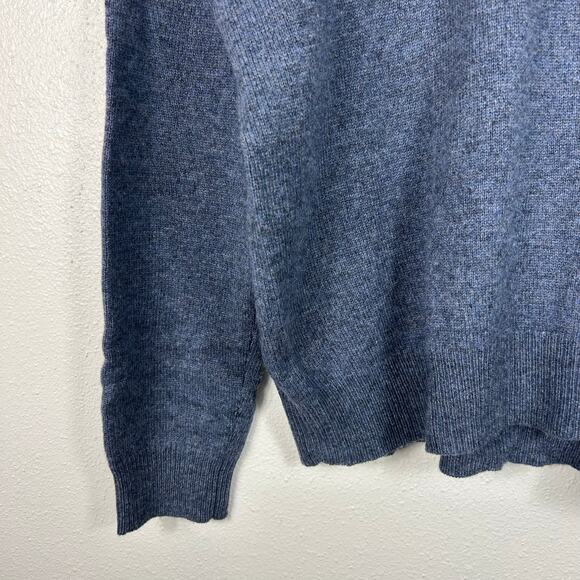 Polo Ralph Lauren Men's Vintage Lambswool V-Neck Sweater Blue Sz Large - Picture 3 of 7